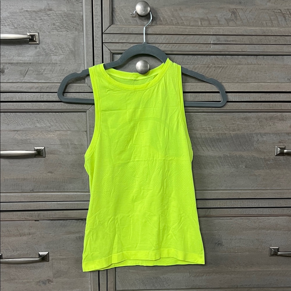Lululemon Athletica Neon Yellow Tank Top